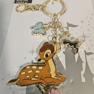 Disney Parks  Bambi Keychain with Charms